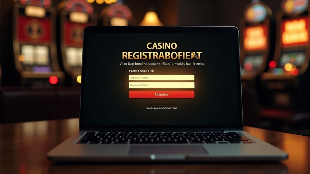 Modulo di registrazione con campo per codice promozionale in ambiente casino